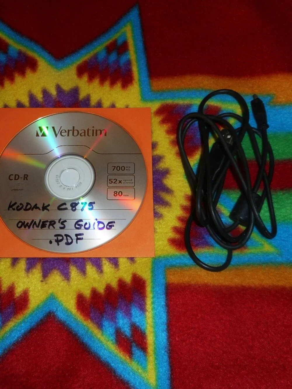 Kodak EasyShare C875 Silver Digital Camera w/Cord, SD Card, and Carry Case